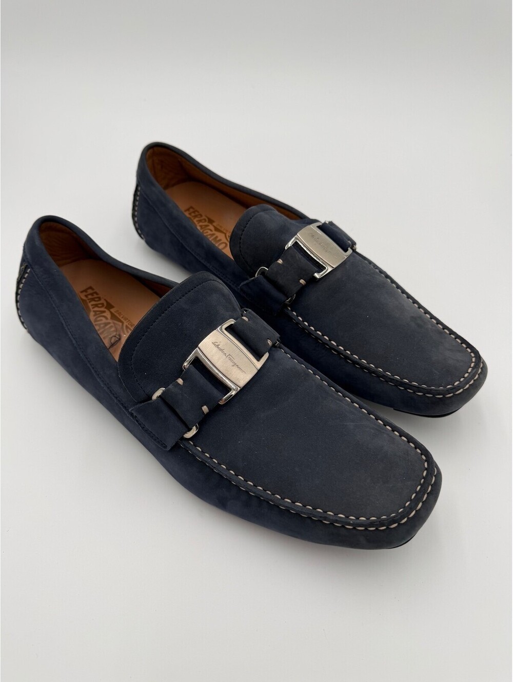 Salvatore Ferragamo Gancini Driving Loafers Size 11/44